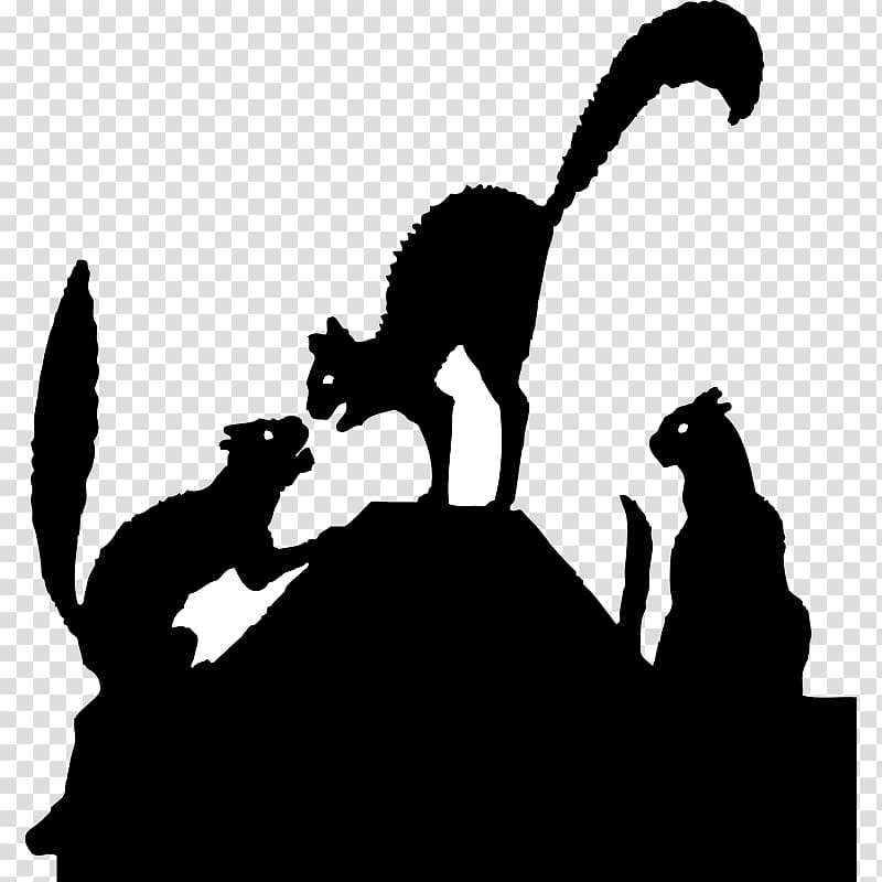 Dogxe2u20acu201ccat relationship Silhouette , Cats Silhouette transparent background PNG clipart