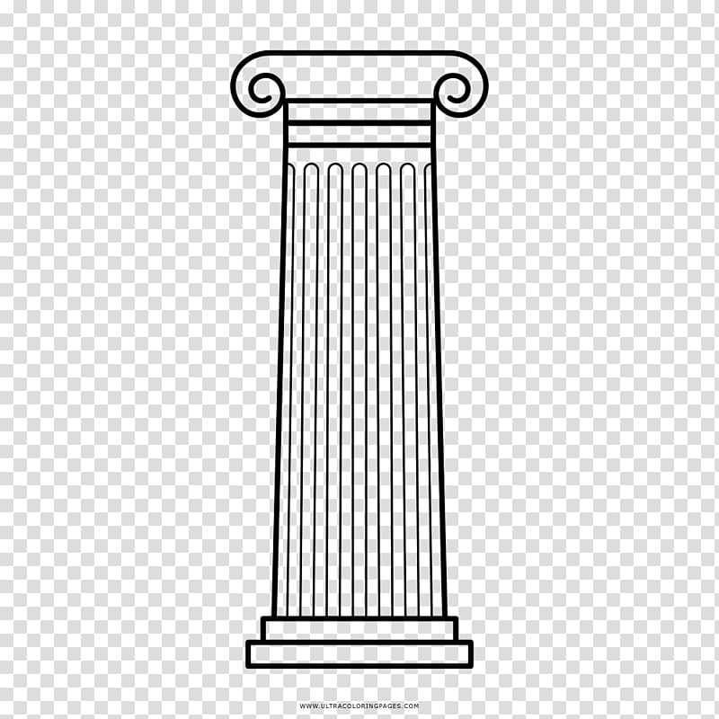 Column Drawing Architecture Coloring book Capital, column transparent background PNG clipart
