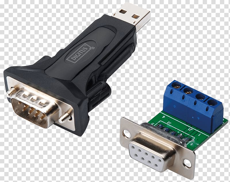 USB adapter RS-485 Serial port RS-422, usb flash transparent background PNG clipart
