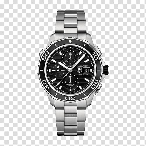 TAG Heuer Automatic watch Chronograph Movement, TAG Heuer Aquaracer watch series transparent background PNG clipart