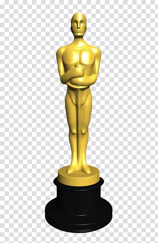 oscar small gold model transparent background PNG clipart