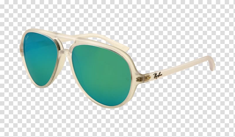 Aviator sunglasses Ray-Ban Cats 5000 Classic, matte transparent background PNG clipart