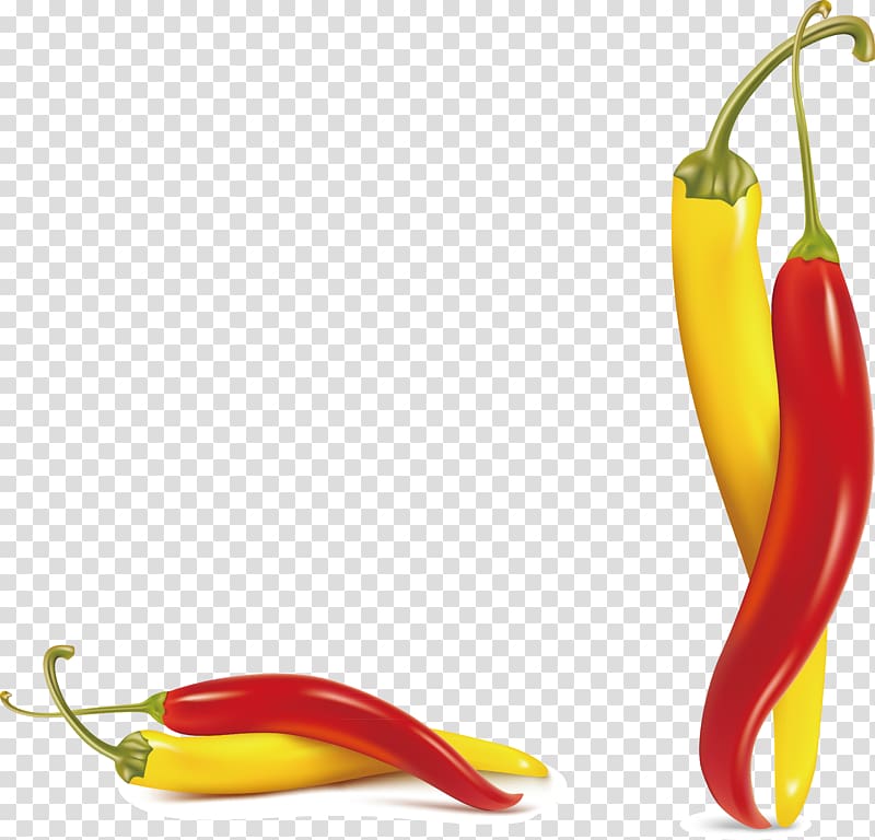 Bell pepper Chili pepper Cayenne pepper , Pepper decorative design patterns transparent background PNG clipart