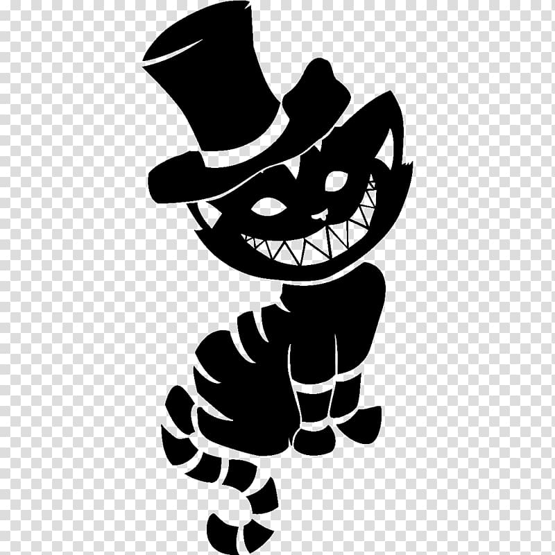 alice in wonderland mad hatter hat silhouette