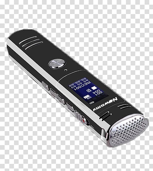 Microphone Sound Recording and Reproduction Active noise control MP3 player, Microphone recording pen transparent background PNG clipart