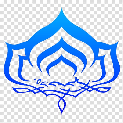 blue floral graphic art, Warframe Logo Symbol Graphic design, lotus buddha's words transparent background PNG clipart