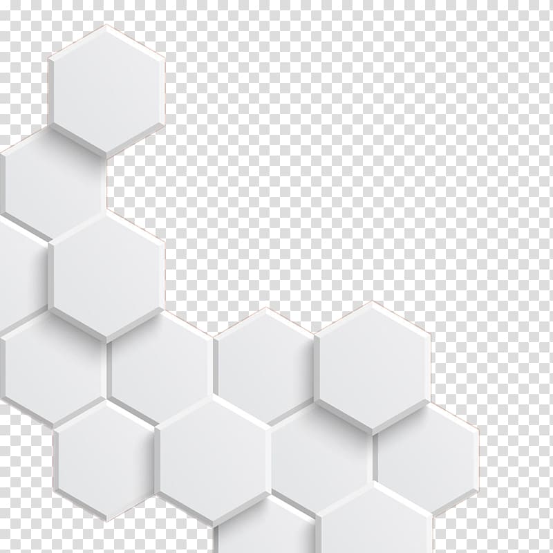 white hexagonal pattern transparent background PNG clipart
