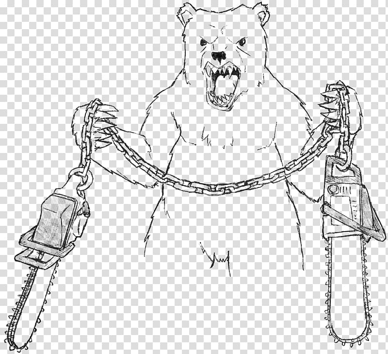 Drawing Chainsaw Sketch, chainsaw transparent background PNG clipart