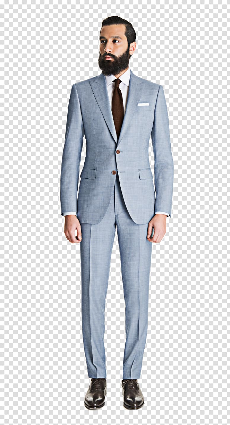 Tuxedo Grey Suit Sharkskin Light blue, suit transparent background PNG clipart