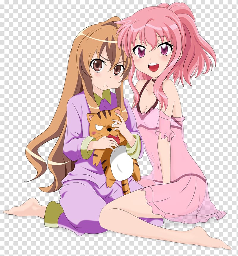 Louise The Familiar of Zero Taiga Aisaka Anime Tsundere, take transparent background PNG clipart