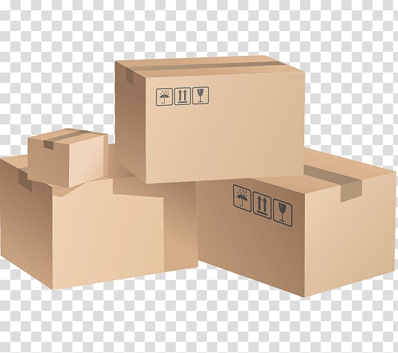 Mover Paper Cardboard box Packaging and labeling, box transparent background PNG clipart