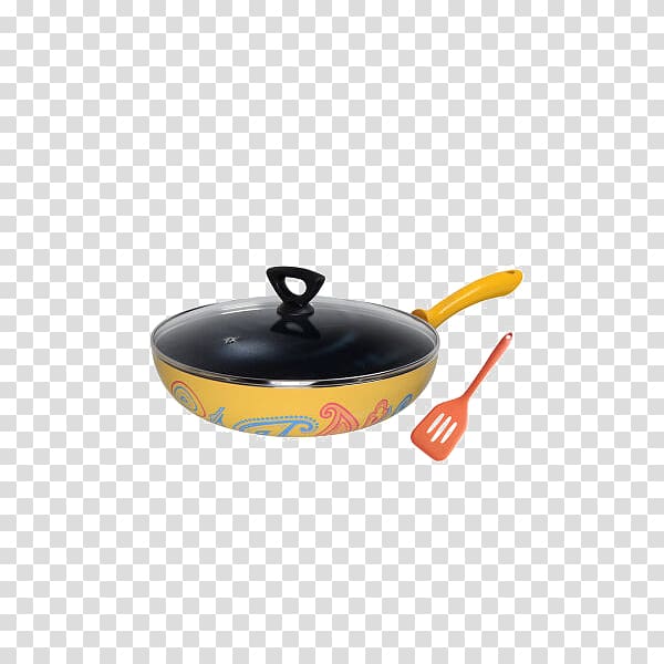 Frying pan Lid Non-stick surface Wok pot, TVS non-stick frying pan imported from Italy Whirling Dancer transparent background PNG clipart