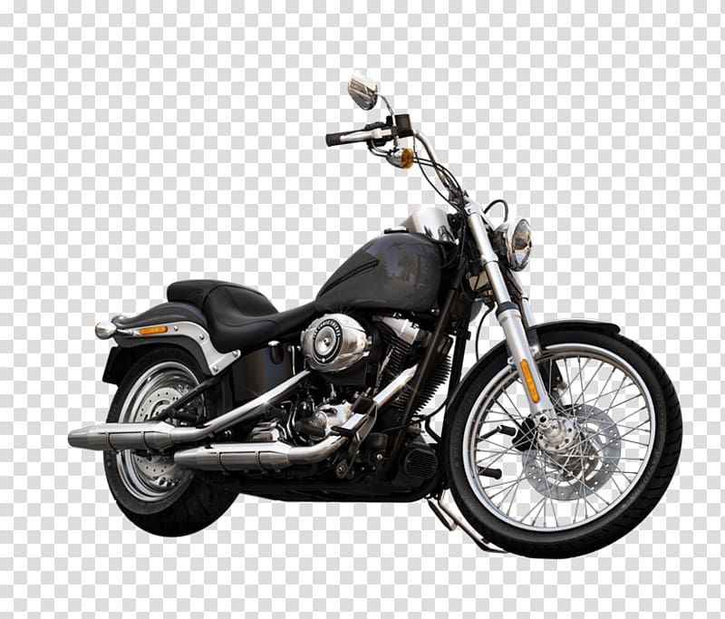 Cruiser Softail Harley-Davidson Motorcycle Car, motorcycle transparent background PNG clipart