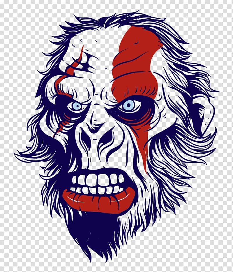 monster head illustration, Printed T-shirt Gorilla Hoodie Spreadshirt, gorilla transparent background PNG clipart