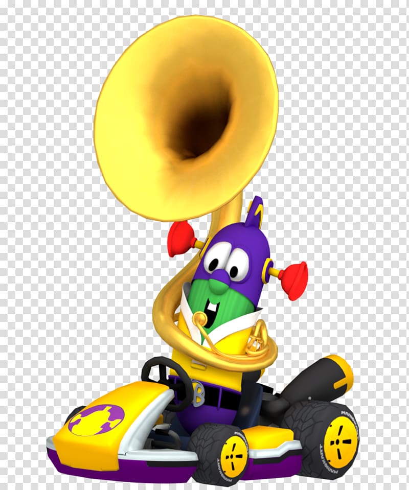 Mario Kart 8 Mr. Lunt Cartoon Bob the Tomato Larry the Cucumber, tuba transparent background PNG clipart