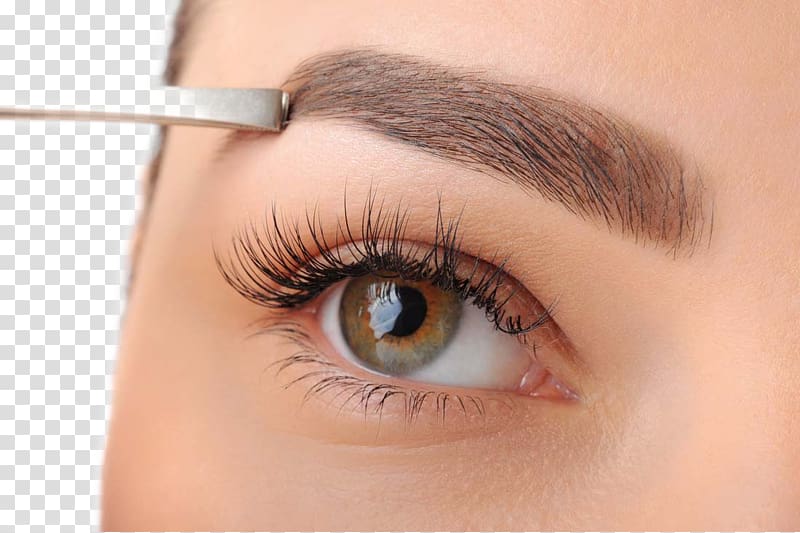 woman's eyebrow, Eyebrow Threading Waxing Flaunt Salon Eyelash, Eye Closeup transparent background PNG clipart