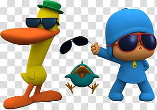 Pocoyo illustration, Pocoyo Wearing Sunglasses transparent background PNG clipart