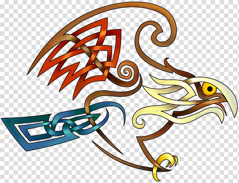 Bird Celtic knot Celts Hawk Celtic art, celtic transparent background PNG clipart