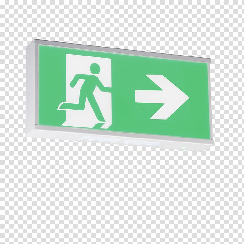 Exit sign Emergency exit Light-emitting diode Emergency Lighting, light transparent background PNG clipart