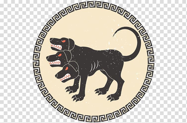 Hades Dog Cerberus Greek mythology graphics, greek monsters transparent background PNG clipart