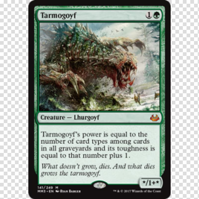 Magic: The Gathering Tarmogoyf Modern Masters 2017 Edition Collectible card game, others transparent background PNG clipart