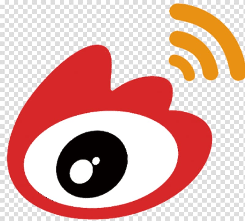 red, white, and black illustration, Sina Weibo China Sina Corp Microblogging Social media, 微商logo transparent background PNG clipart