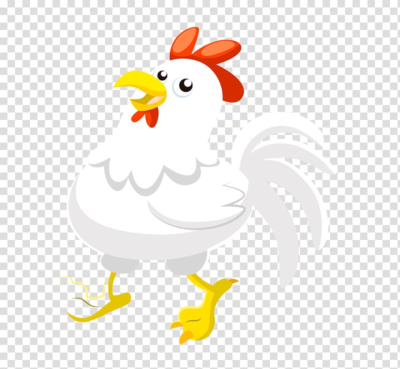 Chicken Duck Euclidean , White Cartoon Easter Cock transparent background PNG clipart