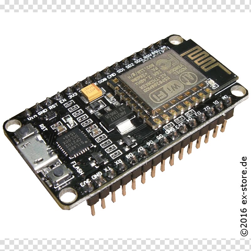 Microcontroller NodeMCU ESP8266 Arduino Wi-Fi, esp8266 transparent background PNG clipart