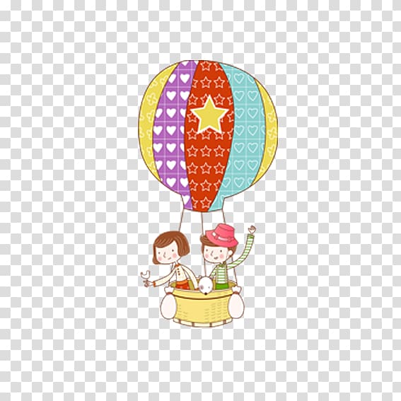 Child Euclidean Travel space, Cartoon hot air balloon children transparent background PNG clipart