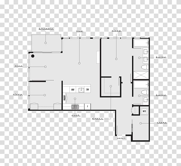 Floor plan Kitchen cabinet Refrigerator Freezers, Hello City transparent background PNG clipart