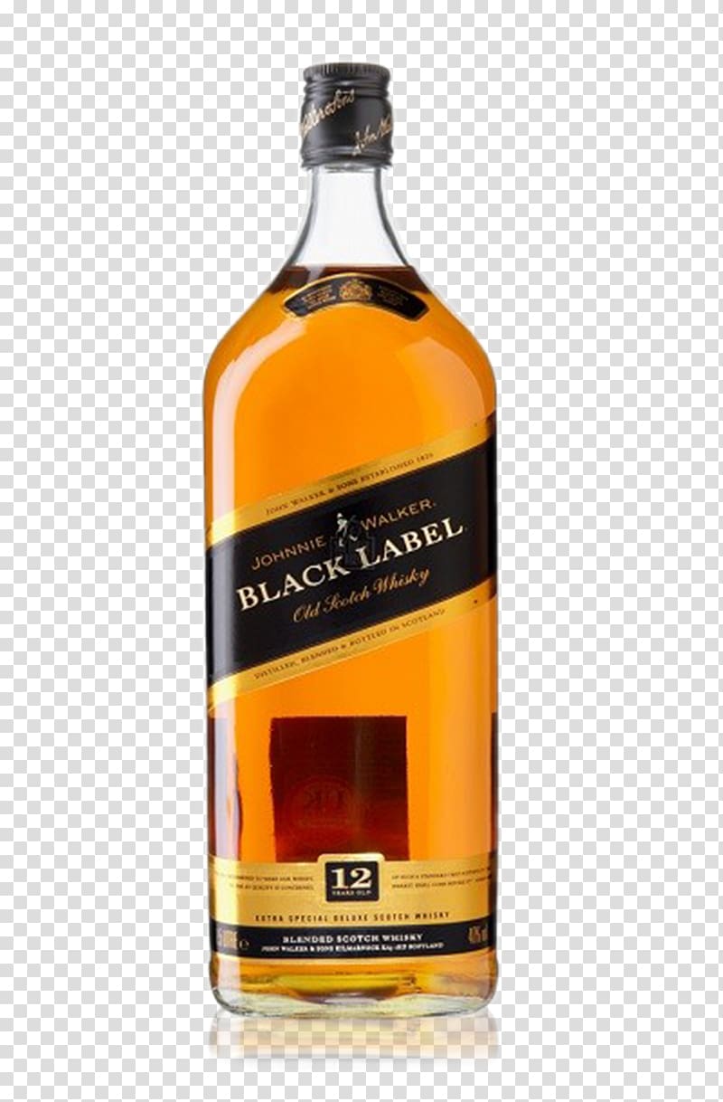 Scotch whisky Blended whiskey Liqueur Johnnie Walker, Johnny Walker transparent background PNG clipart