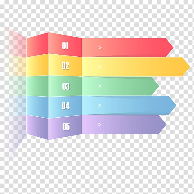 multicolored 1 to 5 , Infographic Chart, PPT Business tag transparent background PNG clipart