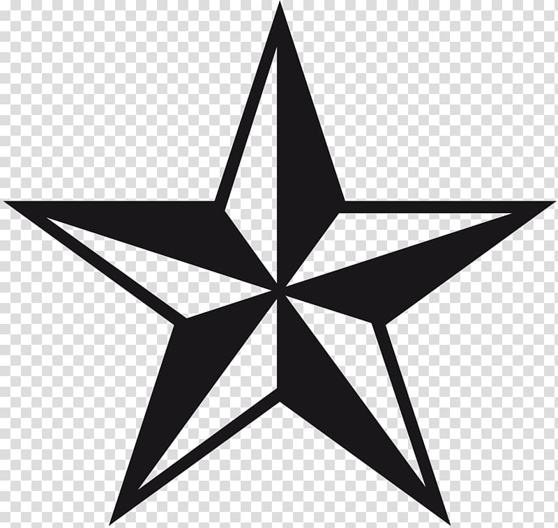 Nautical star Tattoo Wall decal Sticker, others transparent background PNG clipart