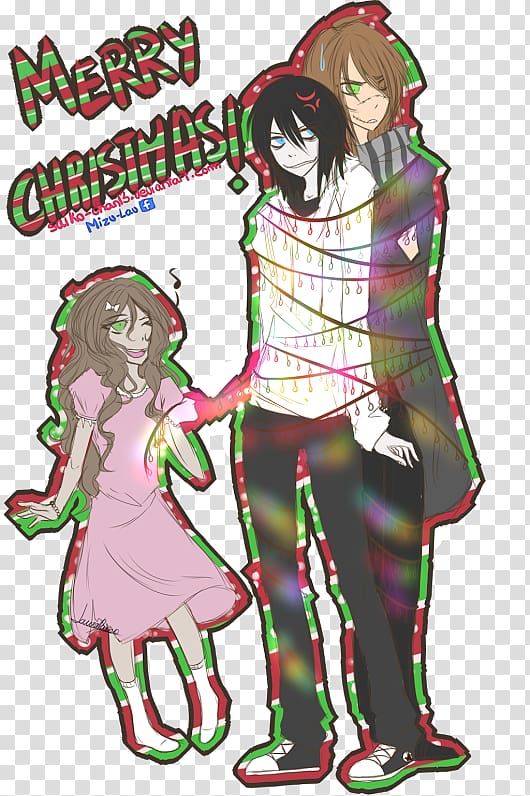 Creepypasta Jeff the Killer Drawing Fandom, Chirstmas transparent background PNG clipart