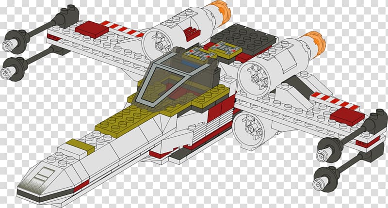 Luke Skywalker X-wing Starfighter Lego Star Wars, star wars transparent background PNG clipart