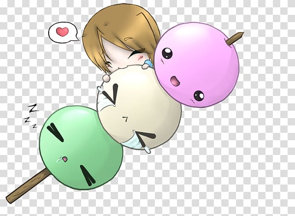 Dango Clannad Japanese Cuisine Chibi Drawing, dango transparent background PNG clipart