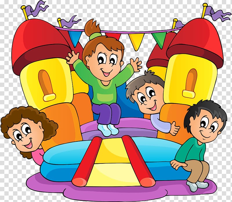 Inflatable Bouncers , Children transparent background PNG clipart