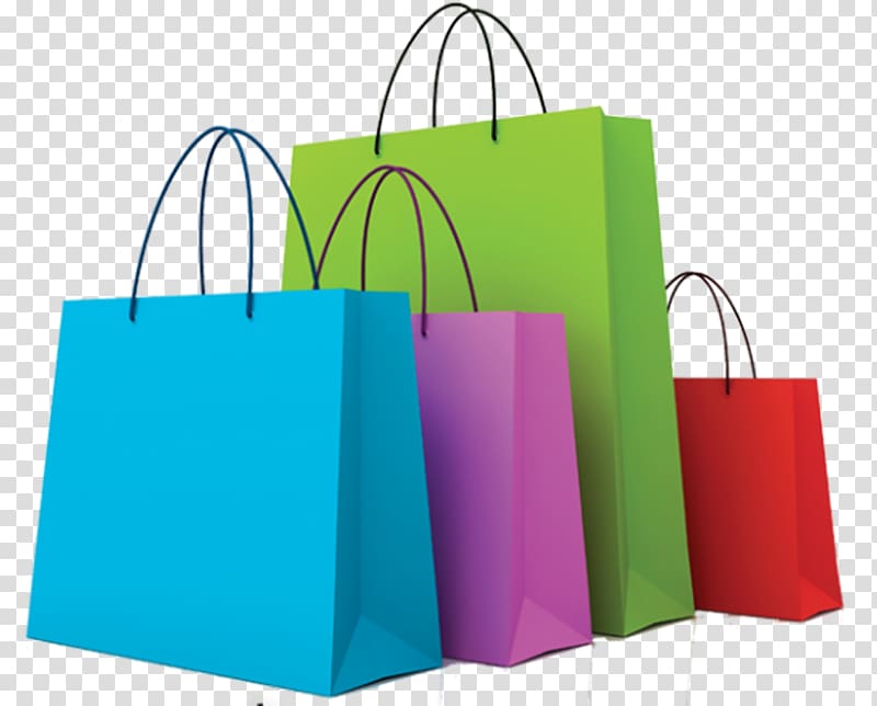 four assorted-color shopping bags illustration, Plastic bag Shopping Bags & Trolleys , shopping bag transparent background PNG clipart