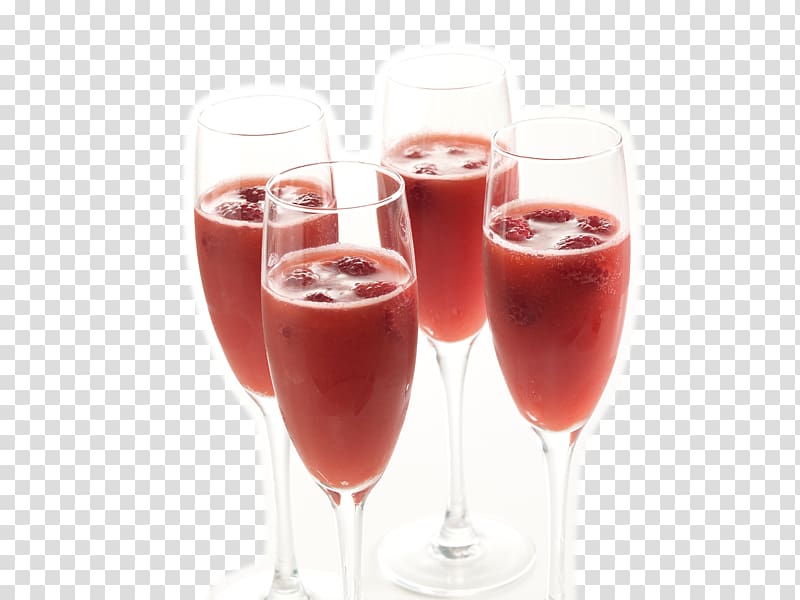 Strawberry juice Wine cocktail Bellini Pomegranate juice, cocktail transparent background PNG clipart