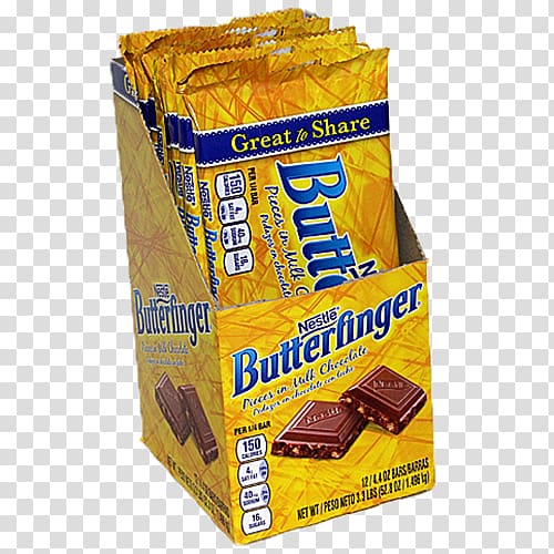 Chocolate bar Butterfinger Hershey bar Milk Nestlé Crunch, milk transparent background PNG clipart