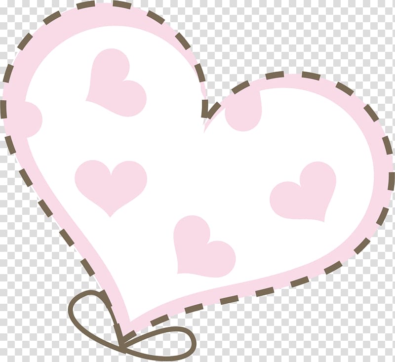 Heart Circle Line Shape, Pink heart-shaped elements background transparent background PNG clipart
