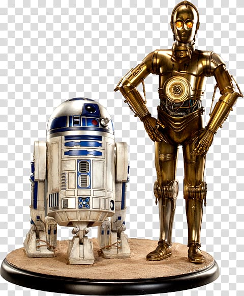 R2-D2 C-3PO Chewbacca Droid Sideshow Collectibles, star wars transparent background PNG clipart