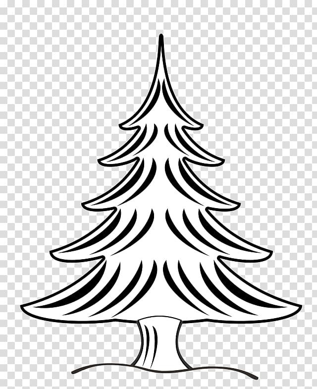 Santa Claus Christmas tree Black and white , Free Spiderman transparent background PNG clipart