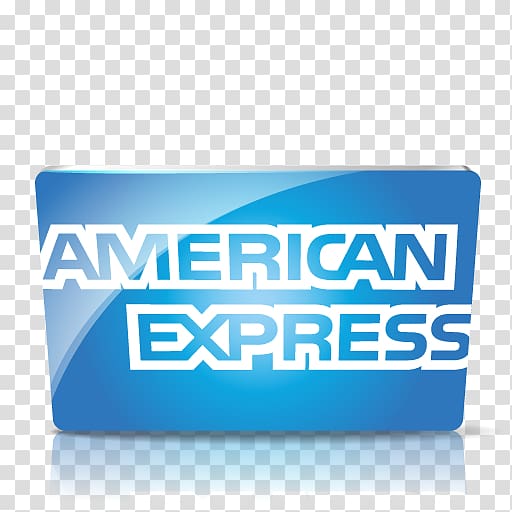 American Express logo, electric blue text brand, American express transparent background PNG clipart