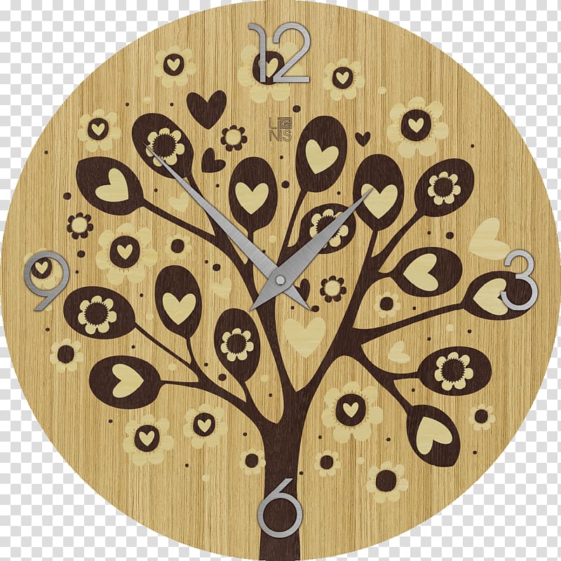 Clock Wood Parede Wall Tree, clock transparent background PNG clipart