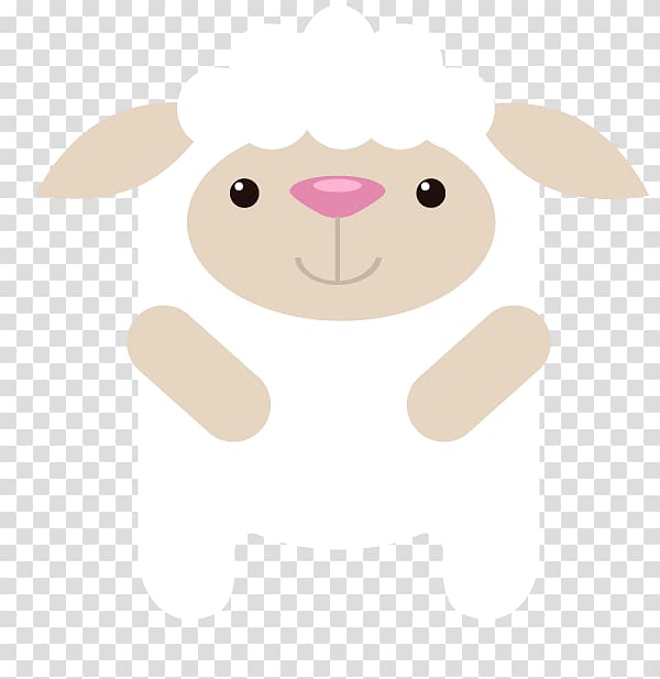 white sheep , Euclidean Cartoon Rabbit, Cute cartoon sheep transparent background PNG clipart