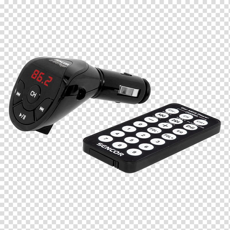 FM transmitter Modulator Vehicle audio Frequency modulation, USB transparent background PNG clipart