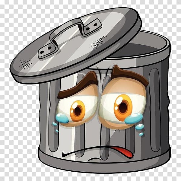 Waste container Illustration, Creative trash can transparent background PNG clipart