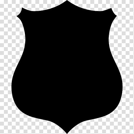 Badge Police officer , black shield transparent background PNG clipart