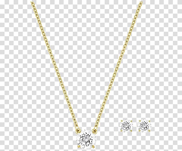 Necklace Pendant Chain Body piercing jewellery Pattern, Swarovski Jewelry Gemstone Sets transparent background PNG clipart